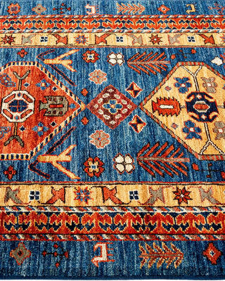 Traditional Serapi Blue Wool Runner 2' 8" x 16' 2" - Solo Rugs