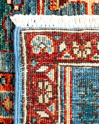 Traditional Serapi Light Blue Wool Runner 2' 6" x 9' 6" - Solo Rugs