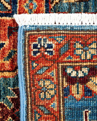 Traditional Serapi Light Blue Wool Runner 2' 8" x 7' 3" - Solo Rugs