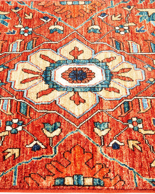 Traditional Serapi Orange Wool Runner 2' 8" x 9' 9" - Solo Rugs