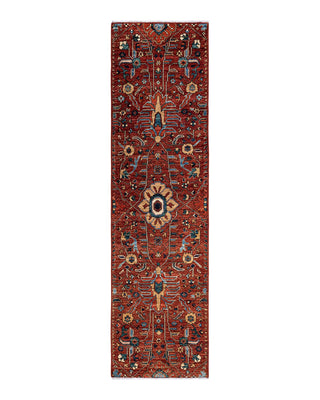 Traditional Serapi Orange Wool Runner 2' 8" x 9' 9" - Solo Rugs