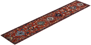 Traditional Serapi Orange Wool Runner 2' 8" x 14' 3" - Solo Rugs