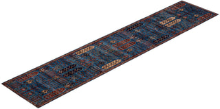Traditional Serapi Light Blue Wool Runner 2' 8" x 13' 8" - Solo Rugs