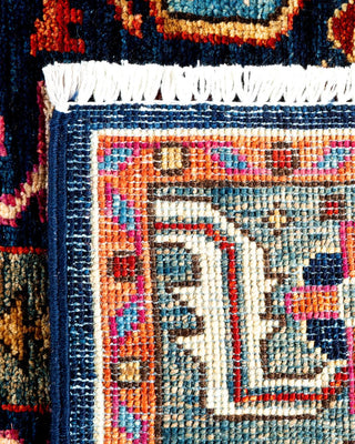 Traditional Serapi Blue Wool Runner 2' 9" x 12' 0" - Solo Rugs