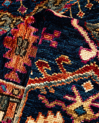 Traditional Serapi Blue Wool Runner 2' 9" x 12' 0" - Solo Rugs