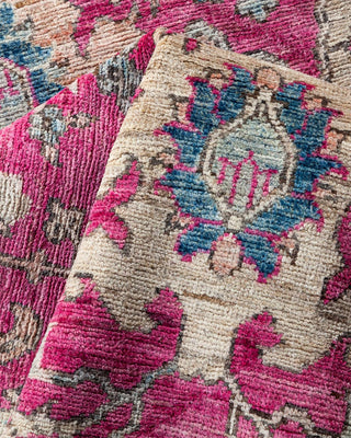 Traditional Serapi Purple Wool Runner 3' 5" x 7' 4" - Solo Rugs