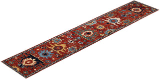 Traditional Serapi Orange Wool Runner 2' 9" x 14' 9" - Solo Rugs