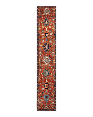 Traditional Serapi Orange Wool Runner 2' 8" x 14' 6" - Solo Rugs