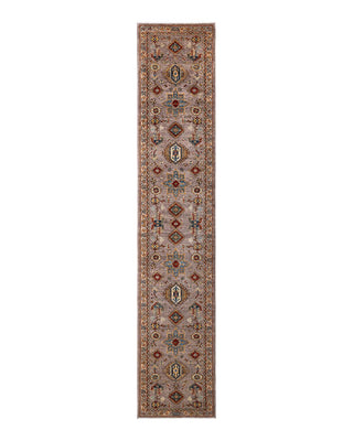 Traditional Serapi Beige Wool Runner 2' 9" x 14' 10" - Solo Rugs
