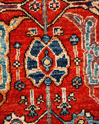 Traditional Serapi Orange Wool Runner 2' 7" x 9' 4" - Solo Rugs