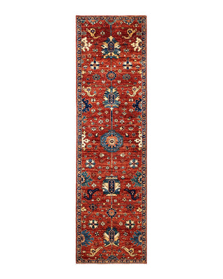 Traditional Serapi Orange Wool Runner 2' 8" x 9' 8" - Solo Rugs