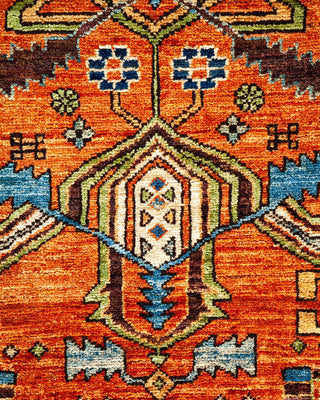 Traditional Serapi Orange Wool Runner 2' 9" x 5' 9" - Solo Rugs