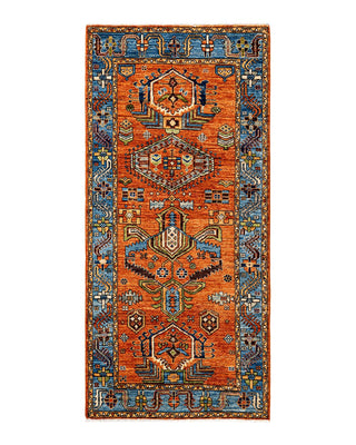 Traditional Serapi Orange Wool Runner 2' 9" x 5' 9" - Solo Rugs