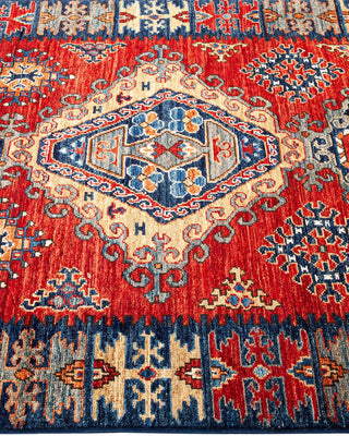 Traditional Serapi Orange Wool Runner 3' 2" x 14' 2" - Solo Rugs