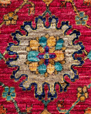 Traditional Serapi Purple Wool Runner 3' 4" x 9' 9" - Solo Rugs