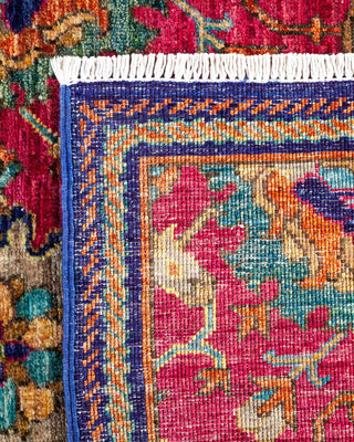 Traditional Serapi Purple Wool Runner 3' 4" x 9' 9" - Solo Rugs