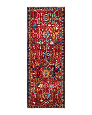 Traditional Serapi Orange Wool Area Rug 2' 2" x 5' 10" - Solo Rugs