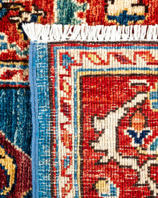 Traditional Serapi Light Blue Wool Area Rug 2' 3" x 7' 8" - Solo Rugs