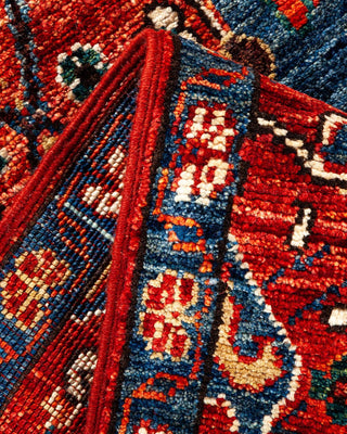 Traditional Serapi Orange Wool Area Rug 2' 2" x 6' 3" - Solo Rugs