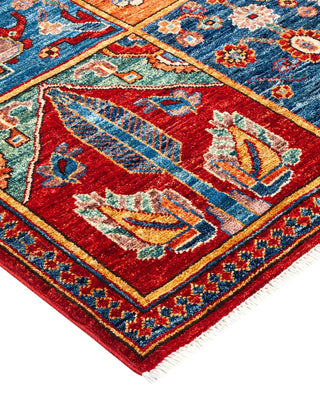 Traditional Serapi Orange Wool Area Rug 2' 9" x 4' 0" - Solo Rugs