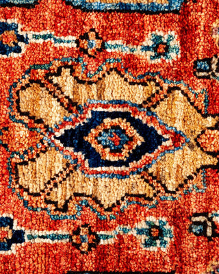 Traditional Serapi Orange Wool Area Rug 2' 1" x 3' 0" - Solo Rugs