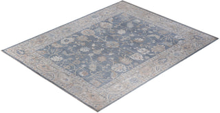 Traditional Oushak Gray Wool Area Rug 9' 1" x 11' 6" - Solo Rugs
