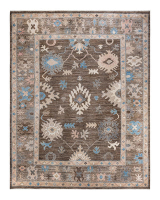 Traditional Oushak Beige Wool Area Rug 8' 9" x 11' 1" - Solo Rugs
