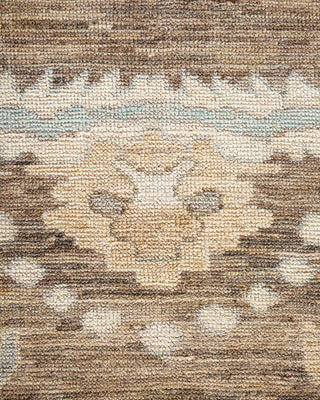 Traditional Oushak Beige Wool Area Rug 8' 0" x 9' 7" - Solo Rugs