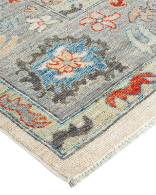 Traditional Oushak Ivory Wool Area Rug 8' 1" x 9' 7" - Solo Rugs