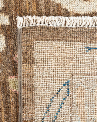 Traditional Oushak Brown Wool Area Rug 6' 2" x 8' 9" - Solo Rugs
