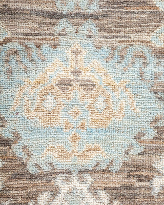 Traditional Oushak Beige Wool Area Rug 6' 1" x 8' 9" - Solo Rugs