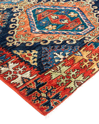 Traditional Serapi Orange Wool Area Rug 8' 9" x 11' 10" - Solo Rugs