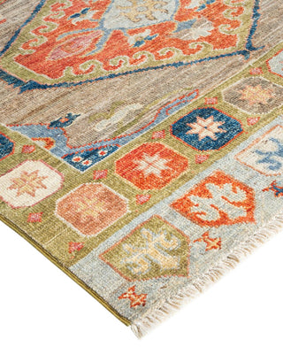 Traditional Oushak Beige Wool Area Rug 3' 4" x 5' 1" - Solo Rugs