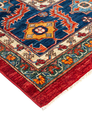 Traditional Serapi Orange Wool Area Rug 9' 10" x 13' 8" - Solo Rugs