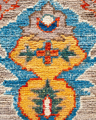 Traditional Serapi Orange Wool Area Rug 9' 10" x 13' 8" - Solo Rugs
