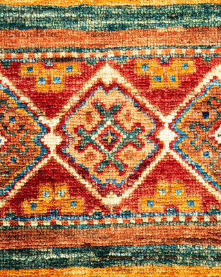 Bohemian Tribal Red Wool Area Rug 2' 8" x 3' 11" - Solo Rugs