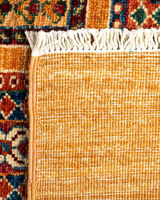 Bohemian Tribal Yellow Wool Area Rug 2' 7" x 4' 1" - Solo Rugs