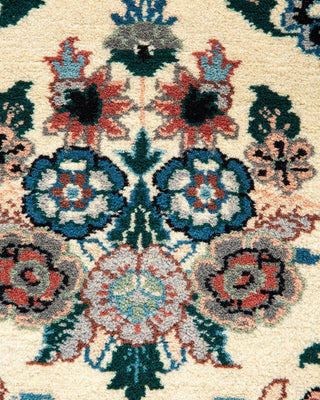 Traditional Mogul Ivory Wool Runner 2' 6" x 7' 9" - Solo Rugs