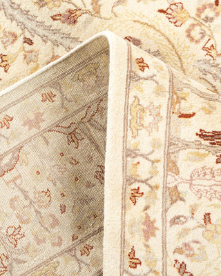 Traditional Mogul Ivory Wool Area Rug 6' 1" x 8' 10" - Solo Rugs
