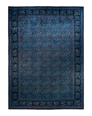 Contemporary Transitional Black Wool Area Rug 12' 2" x 17' 1" - Solo Rugs