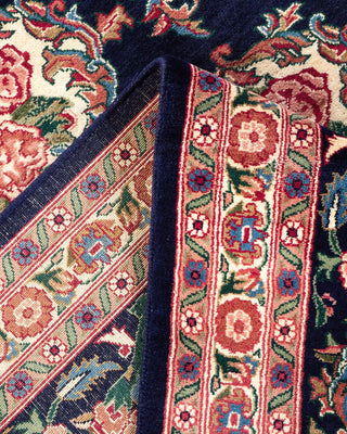 Traditional Mogul Blue Wool Area Rug 9' 1" x 10' 7" - Solo Rugs