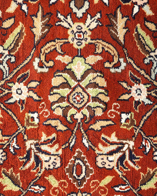 Traditional Mogul Brown Wool Area Rug 6' 0" x 9' 0" - Solo Rugs