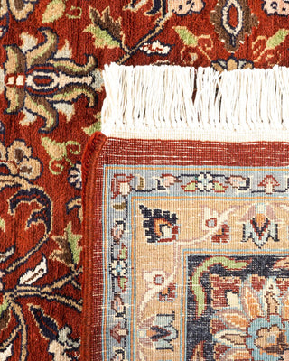 Traditional Mogul Brown Wool Area Rug 6' 0" x 9' 0" - Solo Rugs