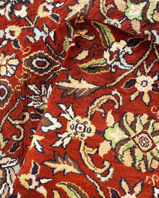Traditional Mogul Brown Wool Area Rug 6' 0" x 9' 0" - Solo Rugs