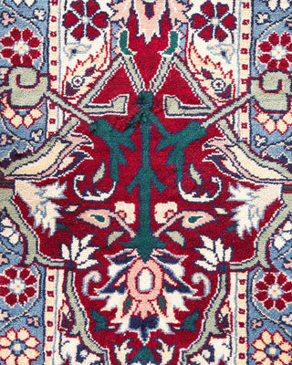 Traditional Mogul Ivory Wool Area Rug 12' 3" x 18' 2" - Solo Rugs