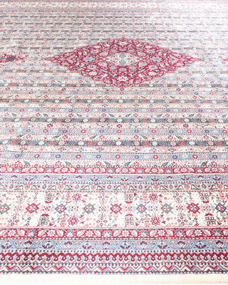 Traditional Mogul Ivory Wool Area Rug 12' 3" x 18' 2" - Solo Rugs