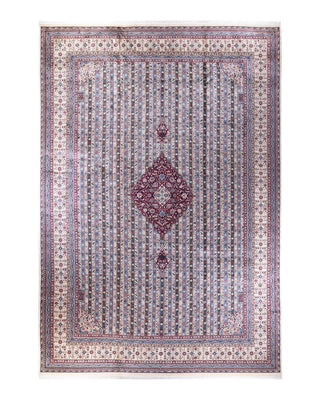 Traditional Mogul Ivory Wool Area Rug 12' 3" x 18' 2" - Solo Rugs