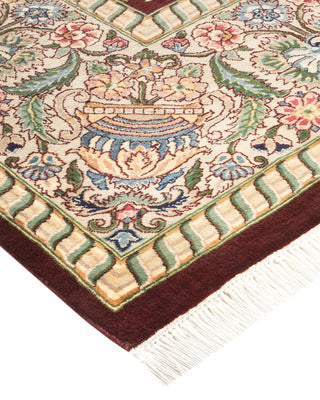 Traditional Mogul Red Wool Area Rug 8' 2" x 10' 4" - Solo Rugs