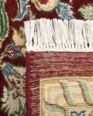 Traditional Mogul Red Wool Area Rug 8' 2" x 10' 4" - Solo Rugs