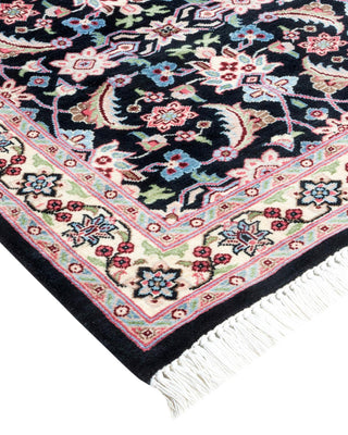 Traditional Mogul Black Wool Runner 2' 6" x 8' 2" - Solo Rugs